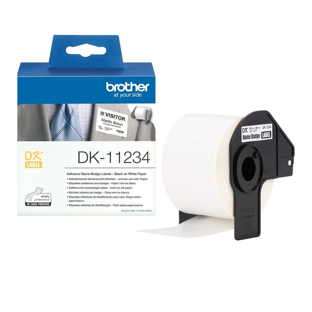 BROTHER Etikett DK11234 86x60 mm 260/fp | Kontorsmaskiner - Etikettskrivare och etiketter - Etiketter - Brother | Kontorsexperten