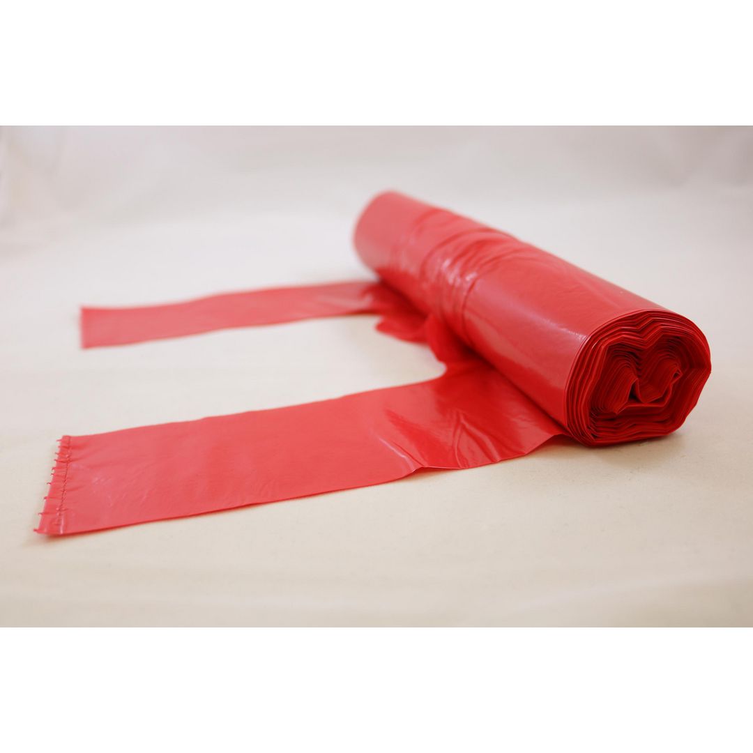 Papperskorgspåse 30L 35my röd 25/rl | Städ och hygien - Påsar och säckar - Papperskorgspåsar | Kontorsexperten