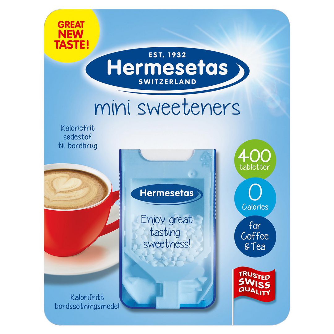 HERMESETAS Sötningsmedel original | Kök och servering - Ätbart - Socker kryddor och salt | Kontorsexperten