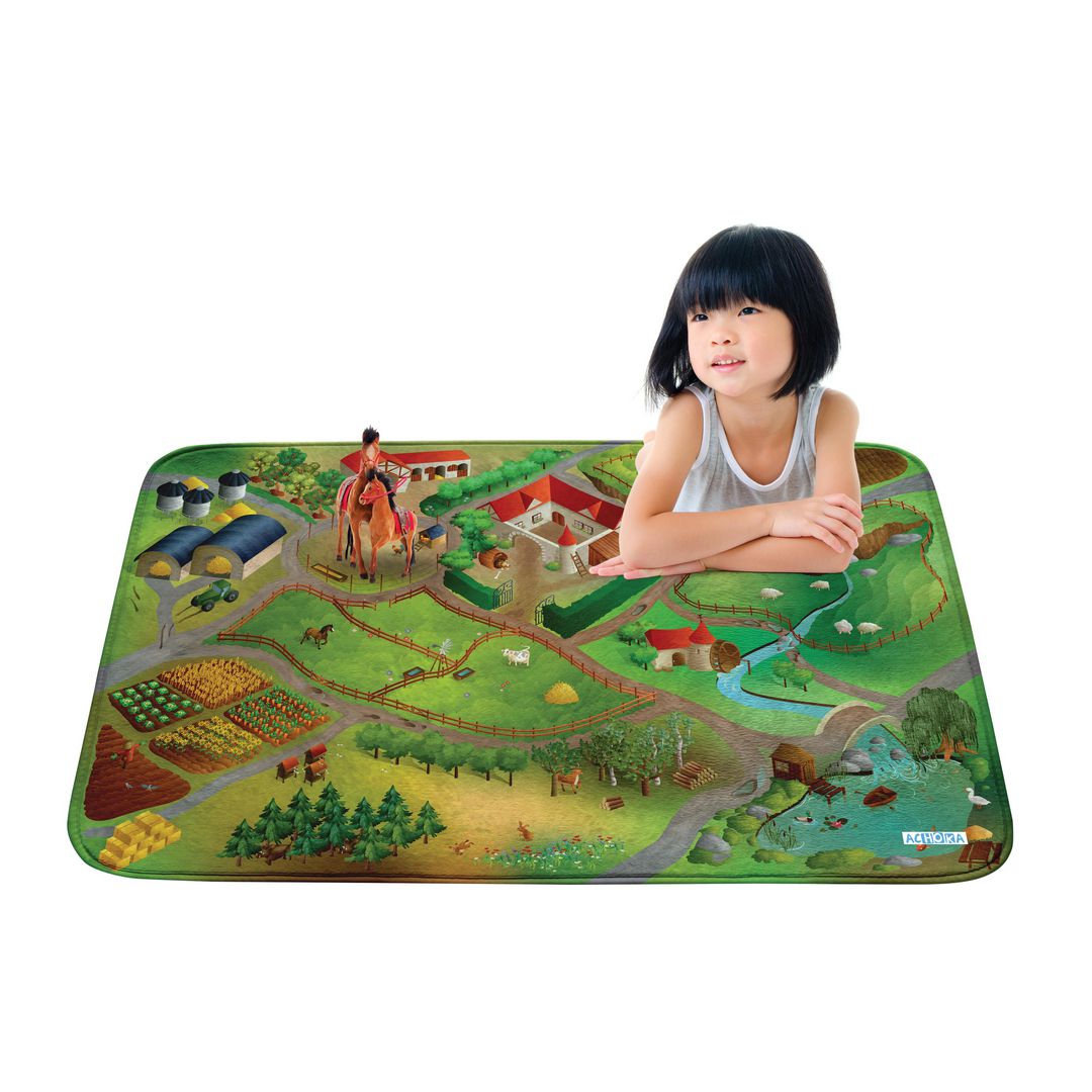 ACHOKA Lekmatta bondgård | Skolmöbler och inredning - Mattor - Mattor - Aktivitet | Kontorsexperten