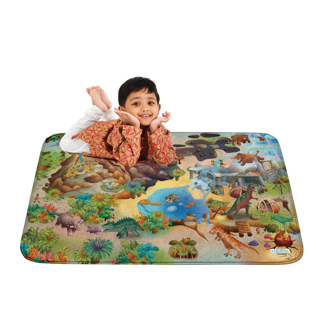 ACHOKA Lekmatta dinosaurier | Skolmöbler och inredning - Mattor - Mattor - Aktivitet | Kontorsexperten