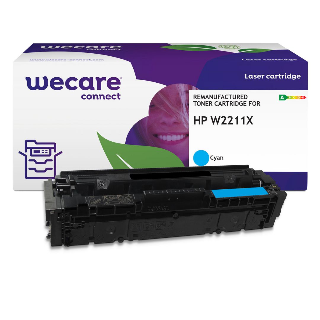 LYRECO Toner HP W2211X 207X 2,45K cyan | Toner och bläck - Tonerkassetter - Toner WeCare | Kontorsexperten