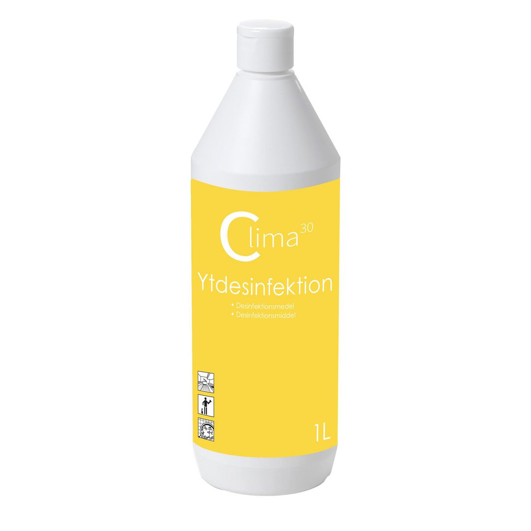 CLIMA30 Ytdesinfektion oparfymerad 1L | Städ och hygien - Desinfektionsmedel - Ytdesinfektion | Kontorsexperten