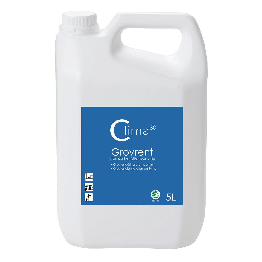 CLIMA30 Grovrent oparfymerad 5L | Städ och hygien - Rengöringsmedel - Grovrent | Kontorsexperten