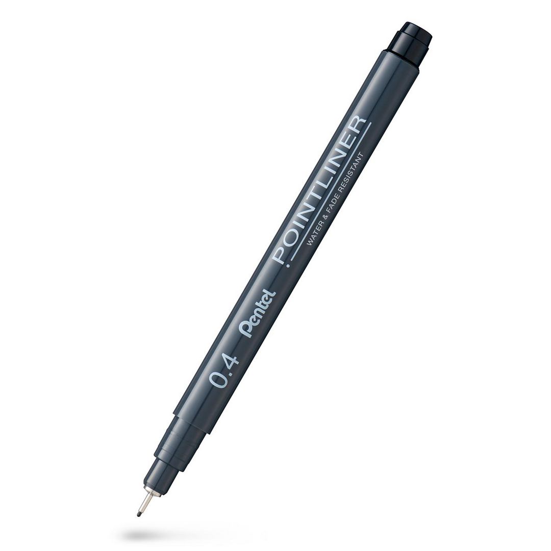 PENTEL Fineliner Pointliner 0,4mm svart | Kontorsmaterial - Pennor - Finelinerpennor | Kontorsexperten