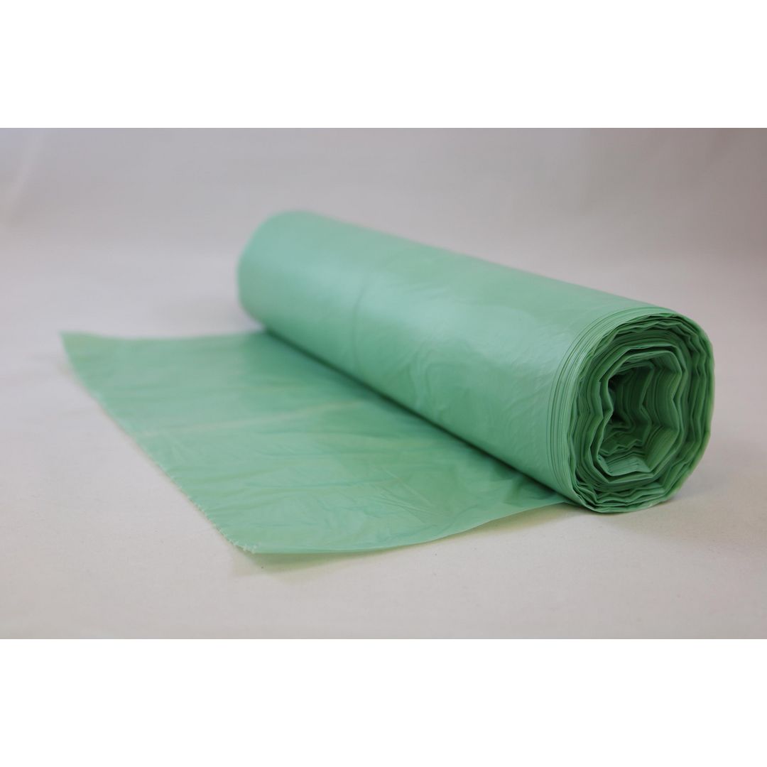 Papperskorgspåse BIO-PE 40L grön 100/rl | Städ och hygien - Påsar och säckar - Papperskorgspåsar | Kontorsexperten