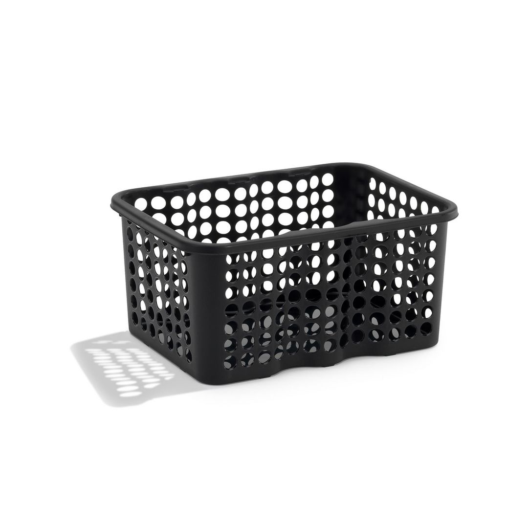 NORDISKA PLAST Förvaringskorg 6 L, svart | Skolmöbler och inredning - Förvaringsmöbler - Backar, boxar och korgar | Kontorsexperten