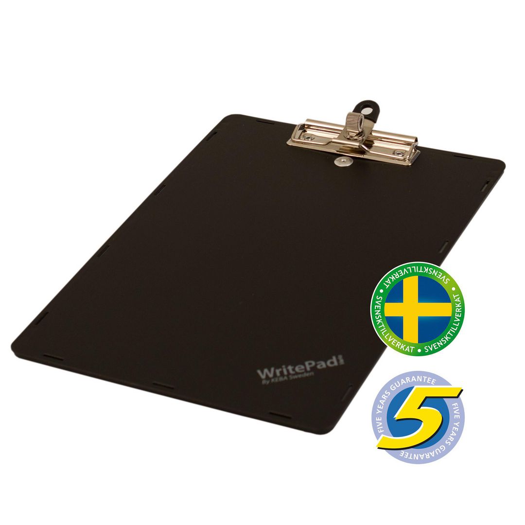 KEBA Skrivplatta m/magnet A4 svart | Kontorsmaterial - Till skrivbordet - Skrivplattor | Kontorsexperten