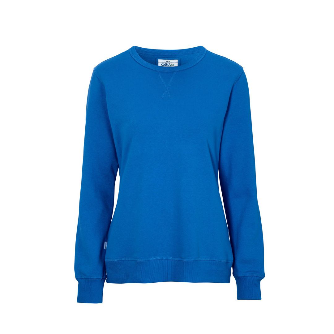 COTTOVER Sweatshirt Crew Neck dam royal XS | Arbetskläder - Arbetströjor - Sweatshirts och koftor | Kontorsexperten
