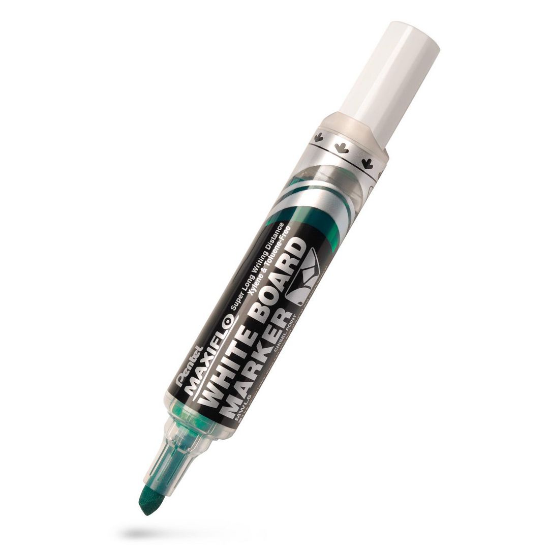 PENTEL Whiteboardpenna Maxiflo sned grön | Kontorsmaterial - Pennor - Whiteboardpennor - Skuren spets | Kontorsexperten
