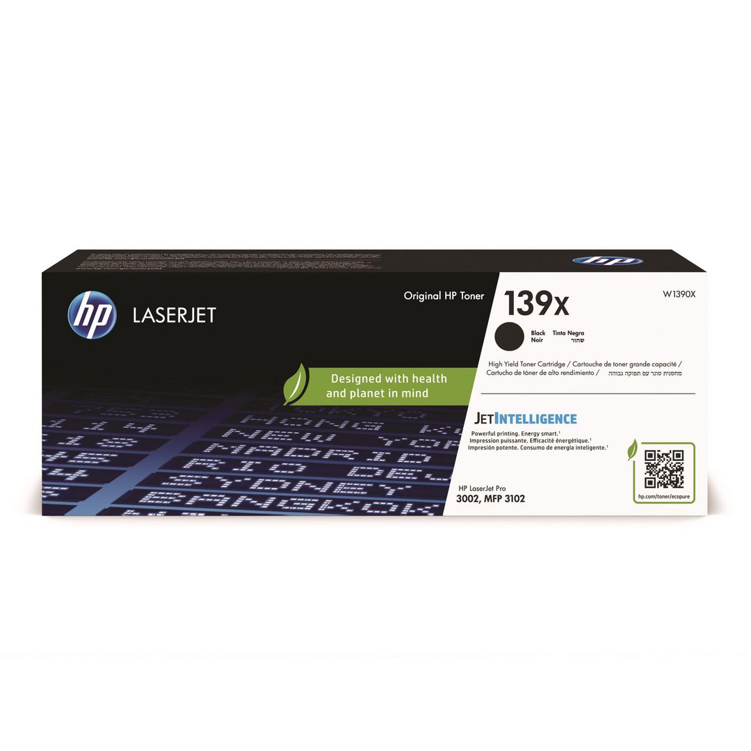 HP Toner W1390X 139X 4K svart | Toner och bläck - Bläckpatroner - Bläckpatroner Lexmark | Kontorsexperten
