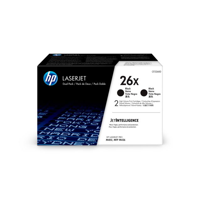 HP Toner CF226XD 26X 18K Svart 2/FP | Toner och bläck - Tonerkassetter - Toner HP | Kontorsexperten