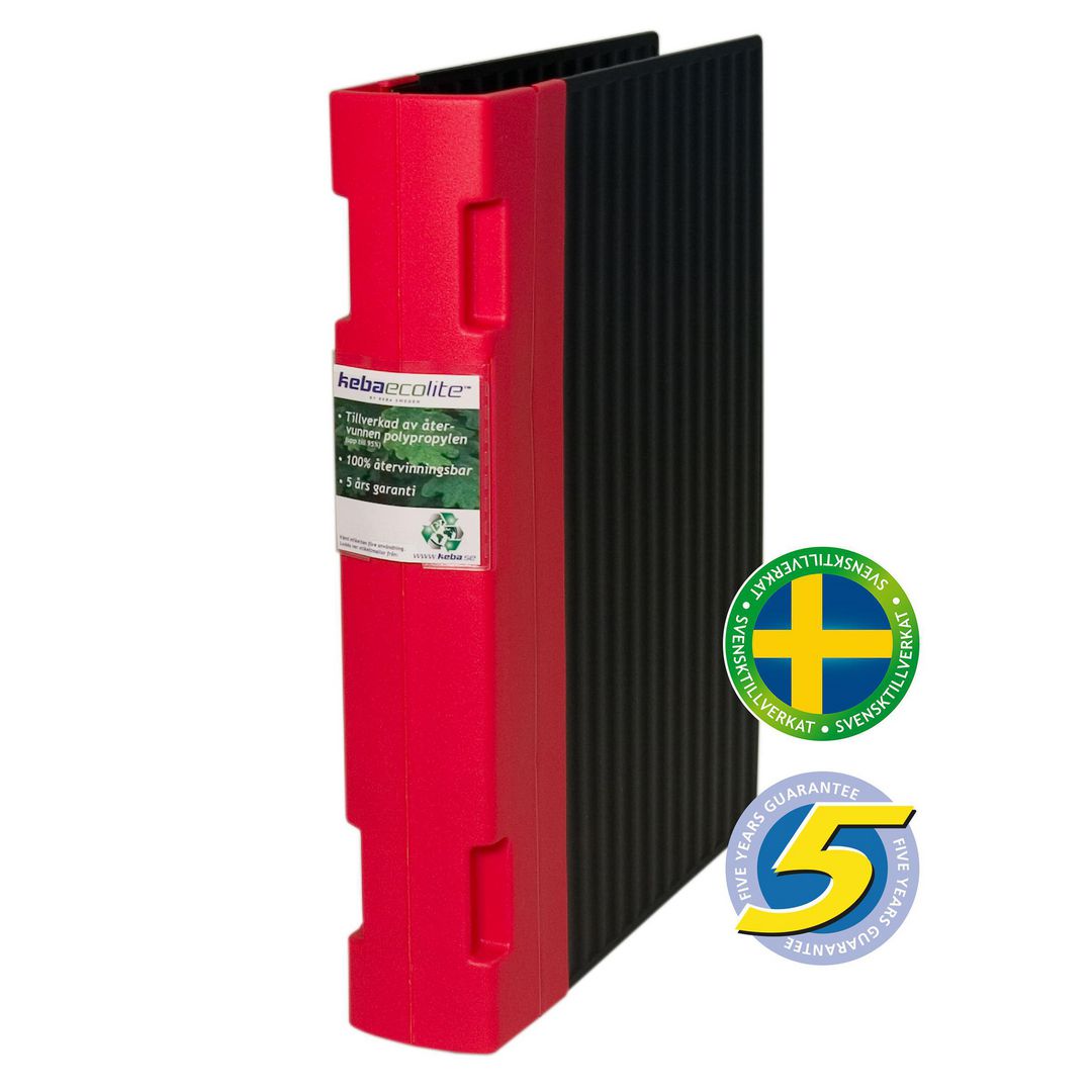 KEBA Gaffelpärm ecolite A4 55mm röd | Kontorsmaterial - Pärmar och register - Gaffelpärmar i plast | Kontorsexperten