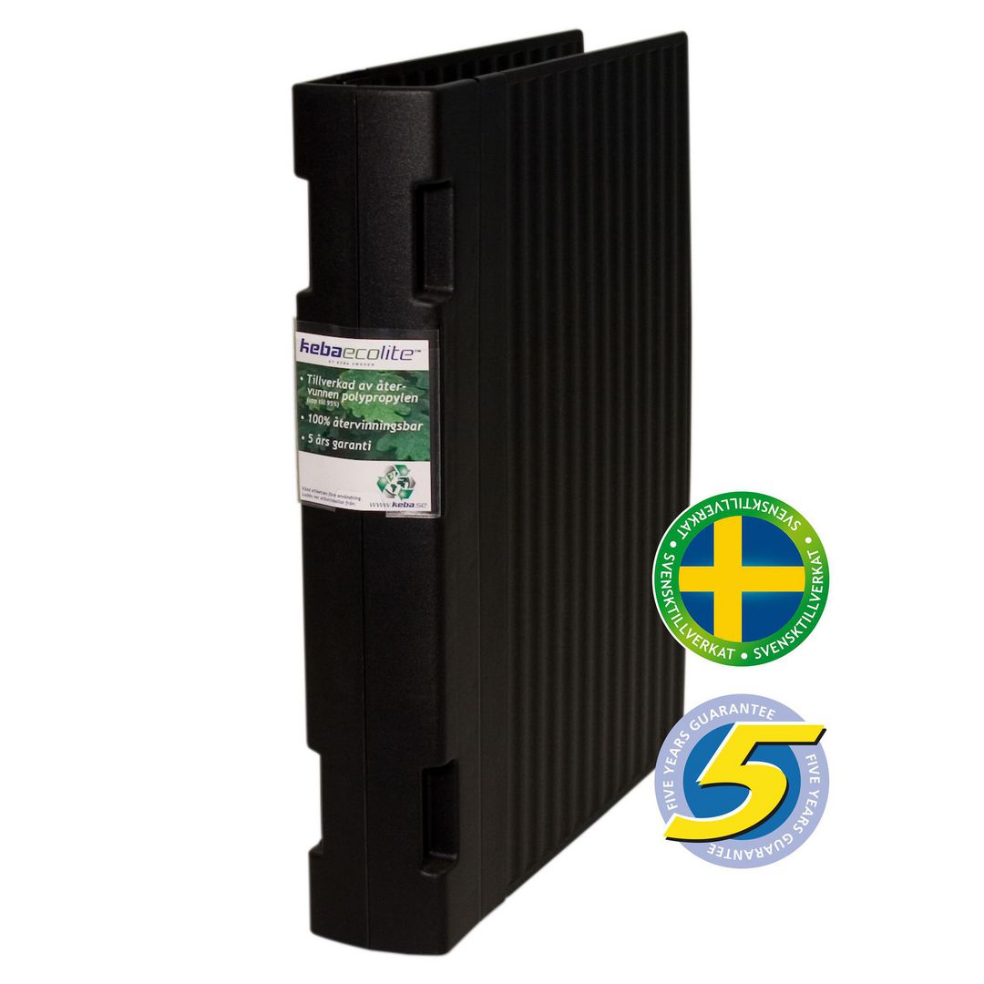 KEBA Gaffelpärm ecolite A4 55mm svart | Kontorsmaterial - Pärmar och register - Gaffelpärmar i plast | Kontorsexperten