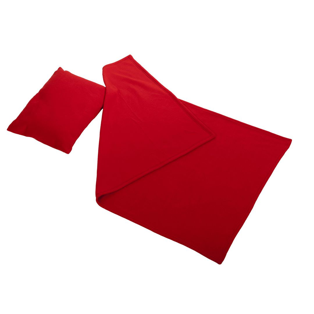 Vilset kudde och filt röd | Skolmöbler och inredning - Vila och sova - Sängar, madrasser och tillbehör | Kontorsexperten