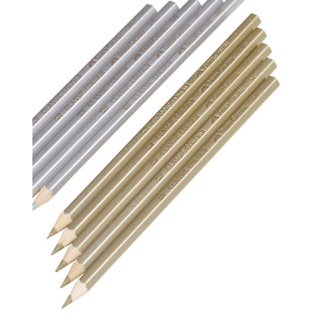 FABER-CASTELL Färgpenna, Classic, triangelformad pennkropp, guld 5/fp | Skola och förskola - Pennor och tillbehör - Färgpennor - Standard | Kontorsexperten