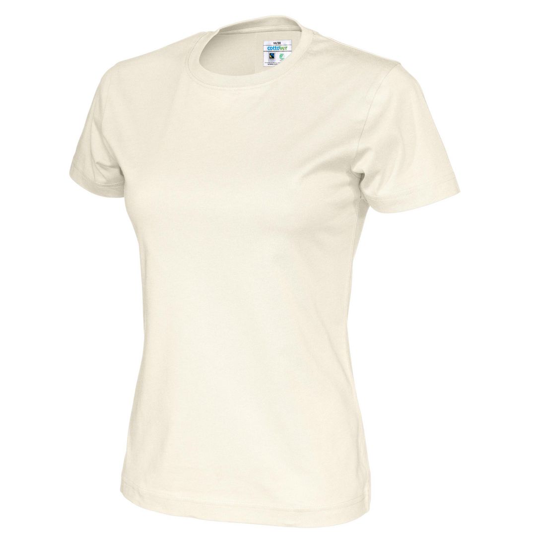 COTTOVER T-Shirt dam GOTS off white XS | Arbetskläder - Arbetströjor - T-shirts | Kontorsexperten