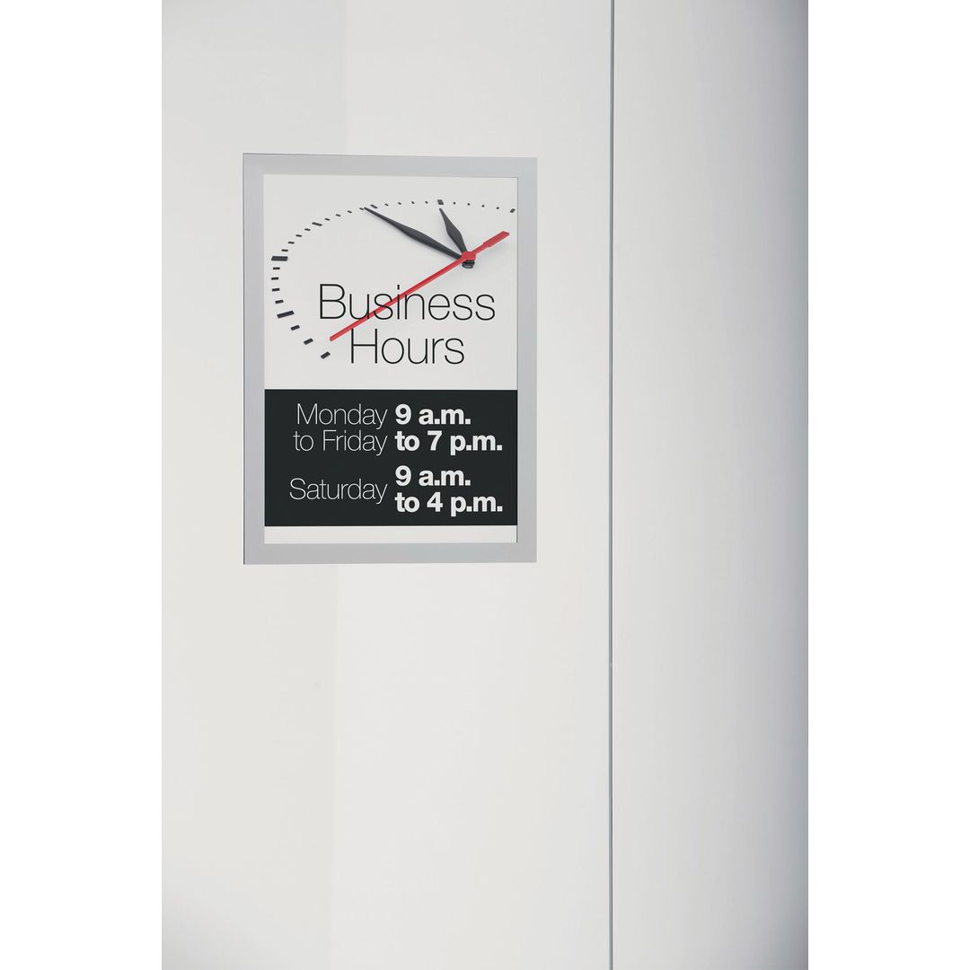 DURABLE Magnetram DURAFRAME SUN UV A4 silver2/fp | Kontorsmöbler och inredning - Tavlor ställ och ramar - Magnet ramar | Kontorsexperten