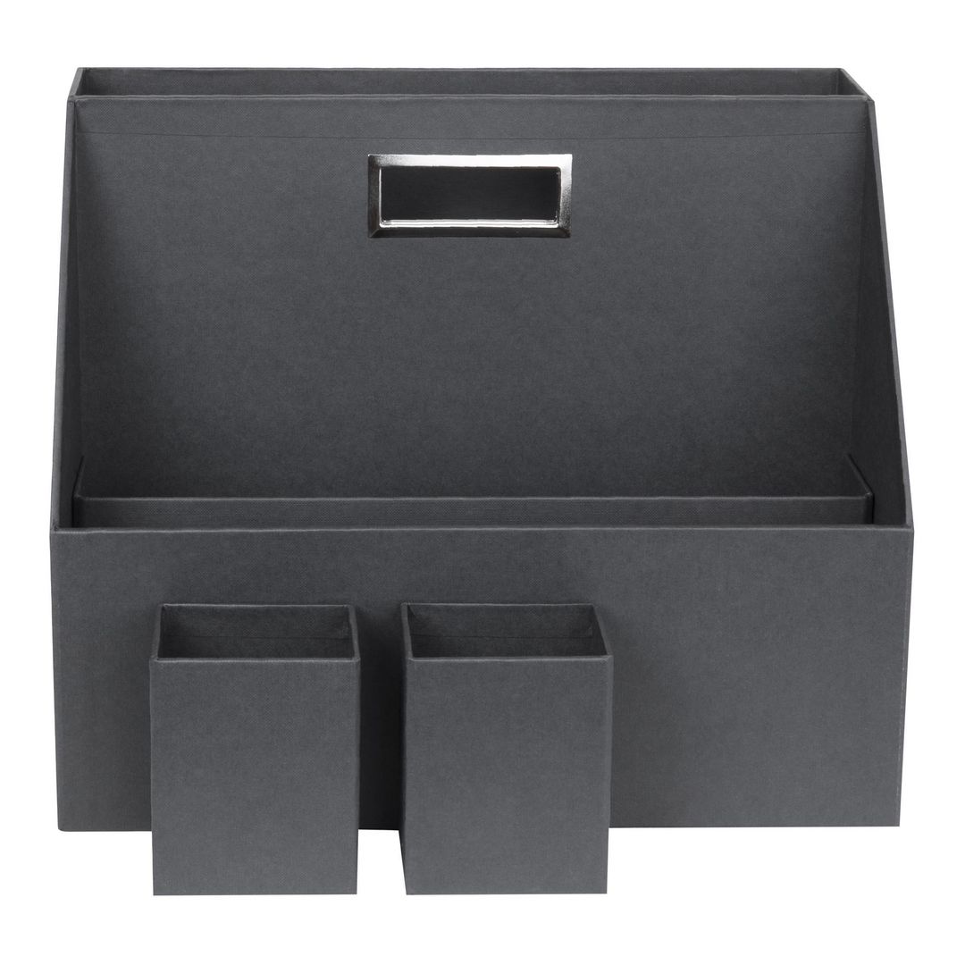 BIGSO BOX Förvaring med handtag Hurry grå | Kontorsmaterial - Arkivering och kontorsförvaring - Förvaringslådor | Kontorsexperten