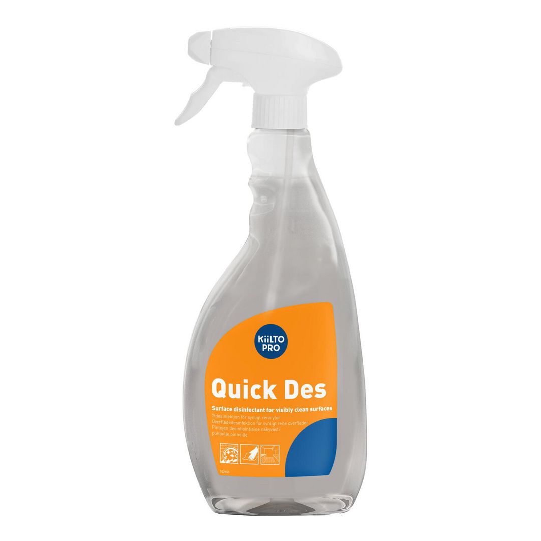 KIILTO PRO Ytdesinfektion Quick Des spray 750ml | Städ och hygien - Desinfektionsmedel - Ytdesinfektion | Kontorsexperten