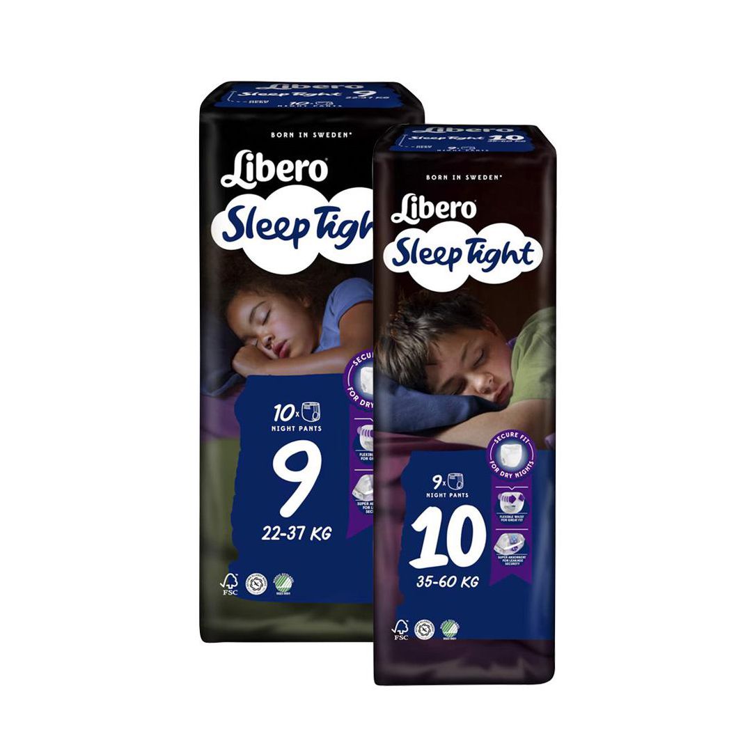LIBERO Blöja Sleep Tight S9 22-37kg 10/fp | Sjukvård och omsorg - Hygien - Barnblöjor | Kontorsexperten