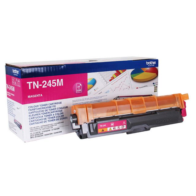 BROTHER Toner TN245M 2,2K magenta | Toner och bläck - Tonerkassetter - Toner Brother | Kontorsexperten