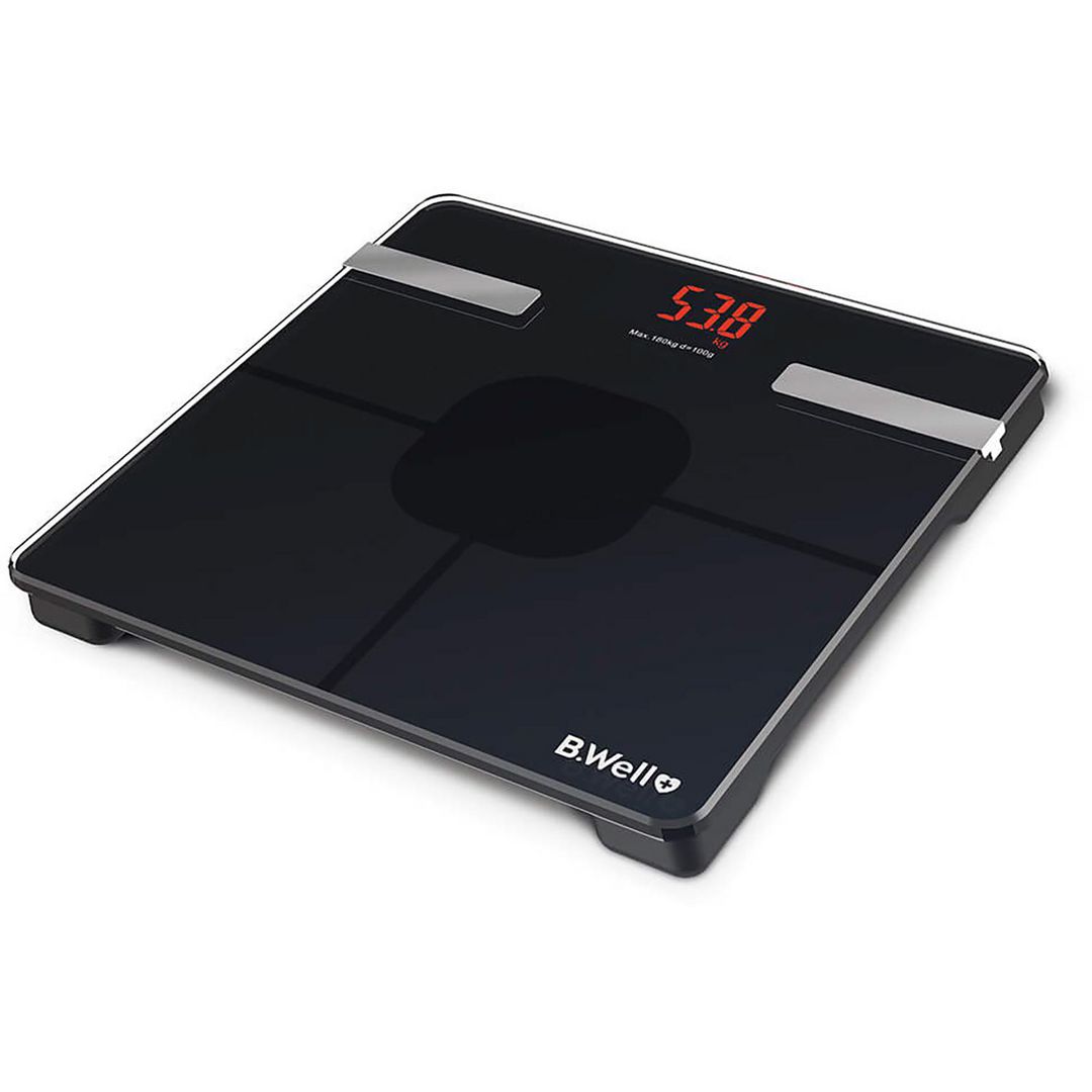 B.WELL Badrumsvåg B.WELL kroppsfettmätning | Sjukvård och omsorg - Diagnos och behandling - Temperatur vikt och längd | Kontorsexperten