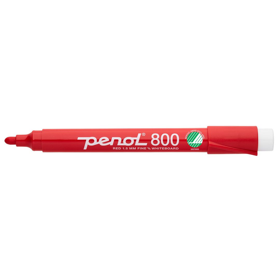 PENOL Whiteboardpenna 800 rund röd | Kontorsmaterial - Pennor - Whiteboardpennor - Rund spets | Kontorsexperten