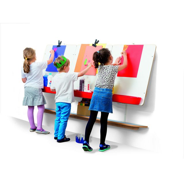 Väggstaffli 3 platser 198x108x17cm | Skola och förskola - Konstnärsprodukter - Stafflier | Kontorsexperten