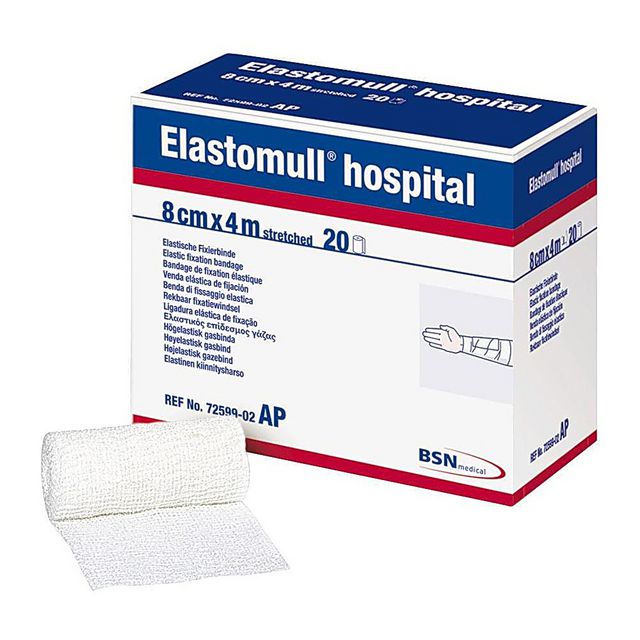 ELASTOMULL Binda 4cmx4m Latexfri 20/fp | Sjukvård och omsorg - Förband och fixering - Fixeringsbindor | Kontorsexperten