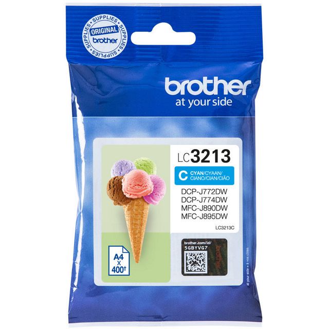 BROTHER Bläckpatron LC3213 Cyan | Toner och bläck - Bläckpatroner - Bläckpatroner Brother | Kontorsexperten