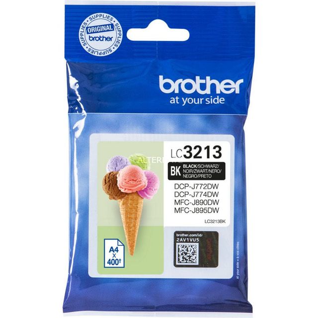 BROTHER Bläckpatron LC3213BK Svart | Toner och bläck - Bläckpatroner - Bläckpatroner Brother | Kontorsexperten