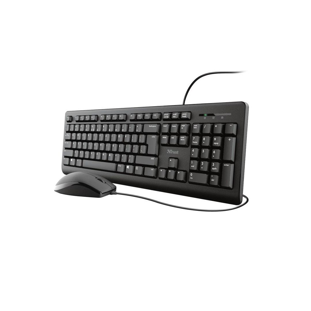 TRUST Tangentbord+Mus TKM-250 Kabel | Datorprodukter - Kringutrustning - Tangentbord och möss | Kontorsexperten