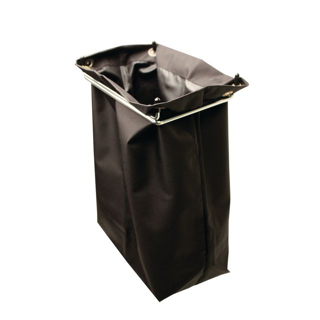 HYGIENTEKNIK Tvättpåse liten svart 23L | Städ och hygien - Städvagnar - Tillbehör städvagnar | Kontorsexperten