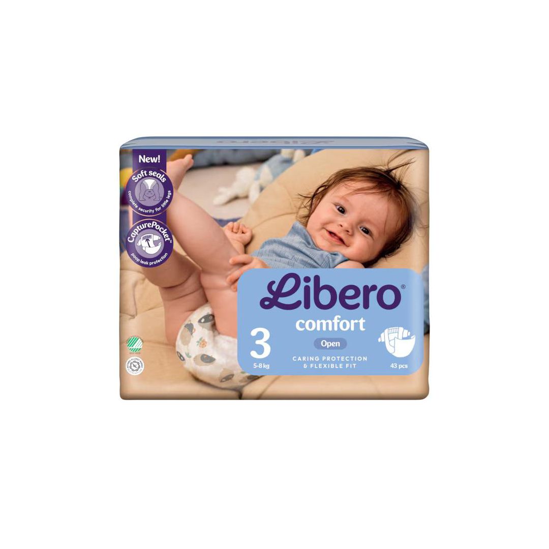 LIBERO Blöja Comfort 3 5-8kg 43/fp | Sjukvård och omsorg - Hygien - Barnblöjor | Kontorsexperten