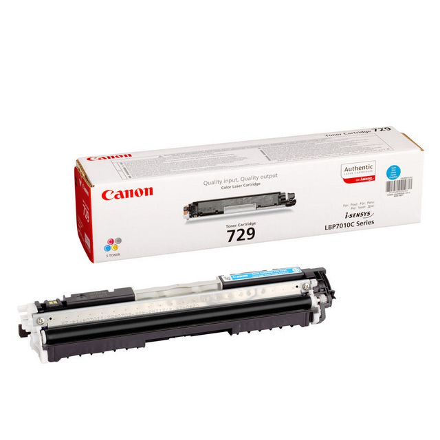 CANON Toner, 729 C, cyan, singelförpackning, 4369B002 | Toner och bläck - Tonerkassetter - Toner Canon | Kontorsexperten
