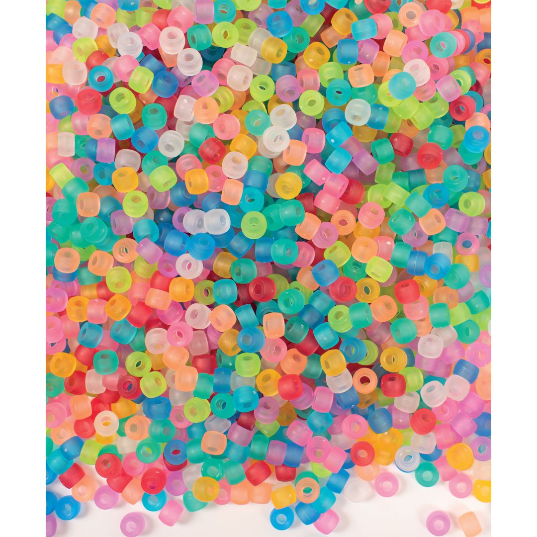 PLAYBOX Plastpärlor Kongo transparenta 1000/fp | Skola och förskola - Hobbymaterial - Pärlor | Kontorsexperten