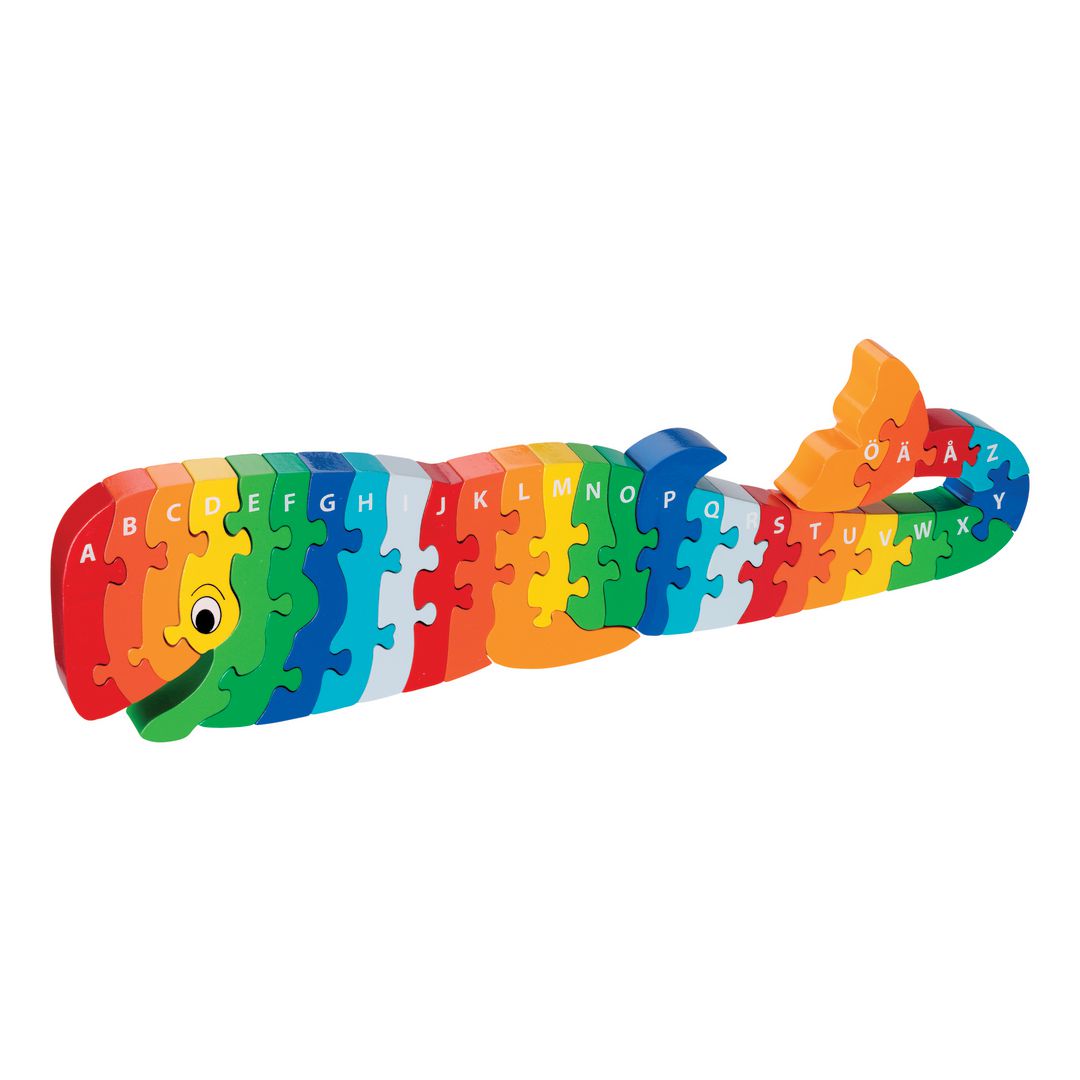 Pussel A-Ö Valen i trä | Skola och förskola - Lekmaterial - Pussel - Askpussel | Kontorsexperten