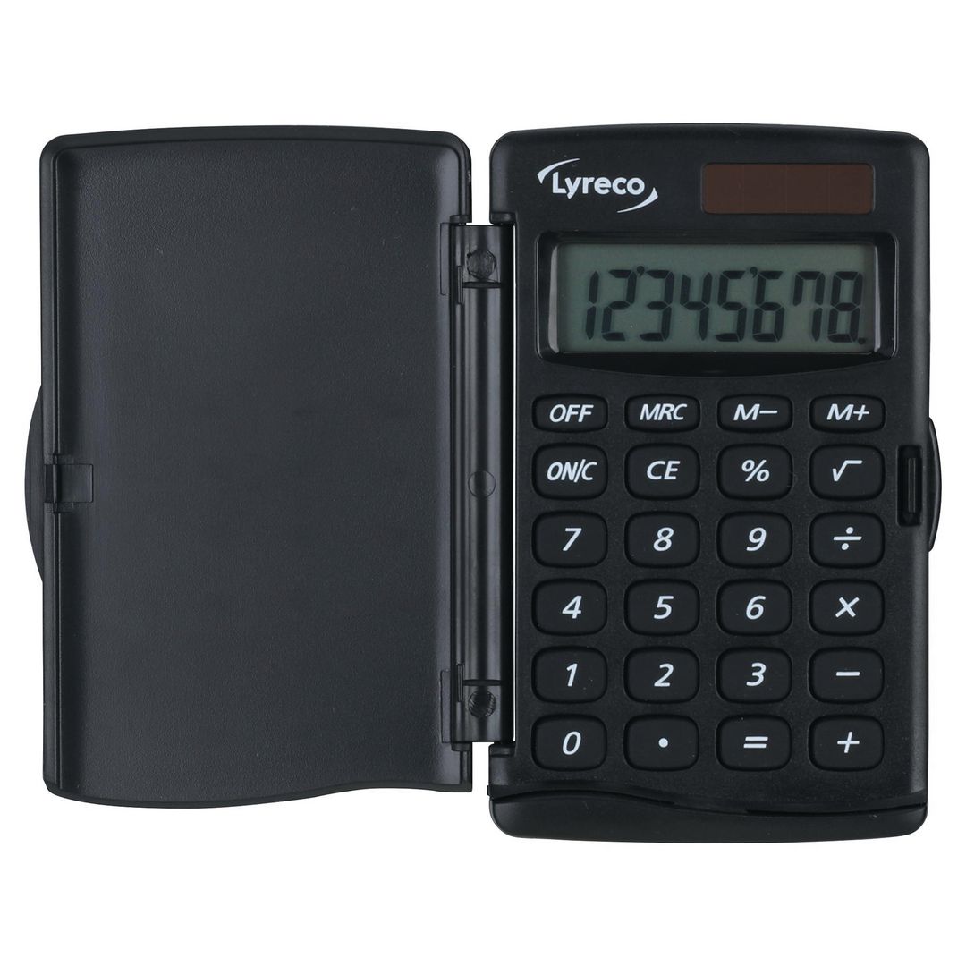 LYRECO Miniräknare Nomad 8 Siffror | Kontorsmaskiner - Räknare - Miniräknare | Kontorsexperten