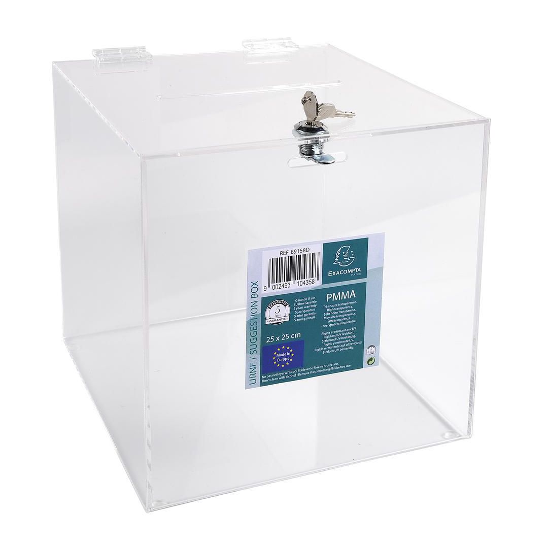 EXACOMPTA Förslagslåda transparent | Kontorsmaterial - Till skrivbordet - Brevkorgar tillbehör | Kontorsexperten