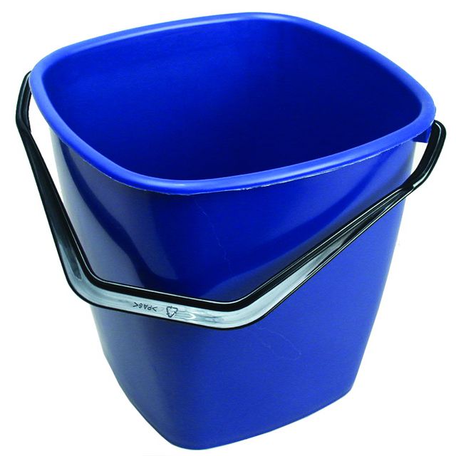 HYGIENTEKNIK Hink fyrkantig blå 9,5l | Städ och hygien - Städredskap - Hinkar och tillbehör | Kontorsexperten