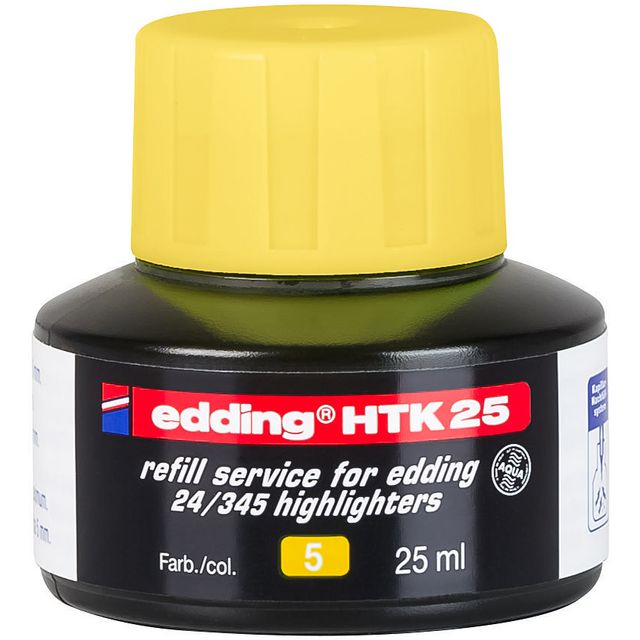 EDDING Refill HTK 25 gul 25 ml | Kontorsmaterial - Pennor - Pennpatroner | Kontorsexperten