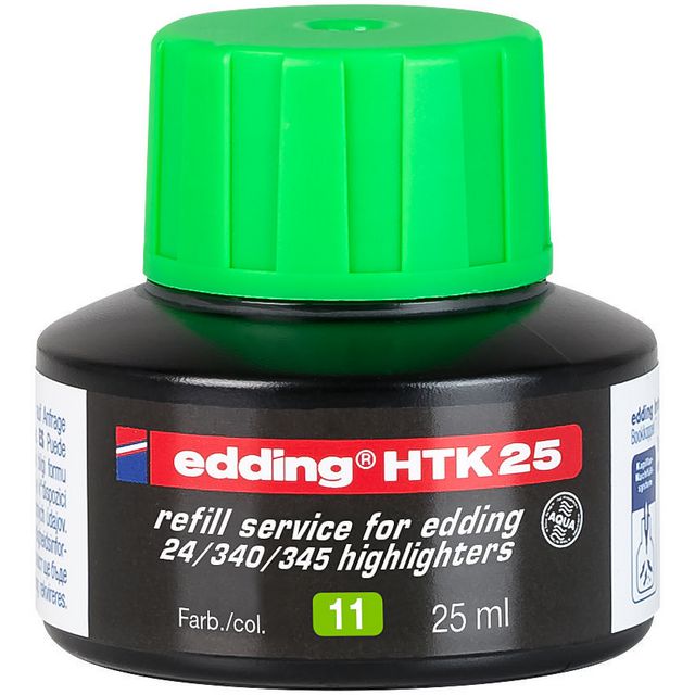 EDDING Refill HTK 25 ink grön 25 ml | Kontorsmaterial - Pennor - Pennpatroner | Kontorsexperten