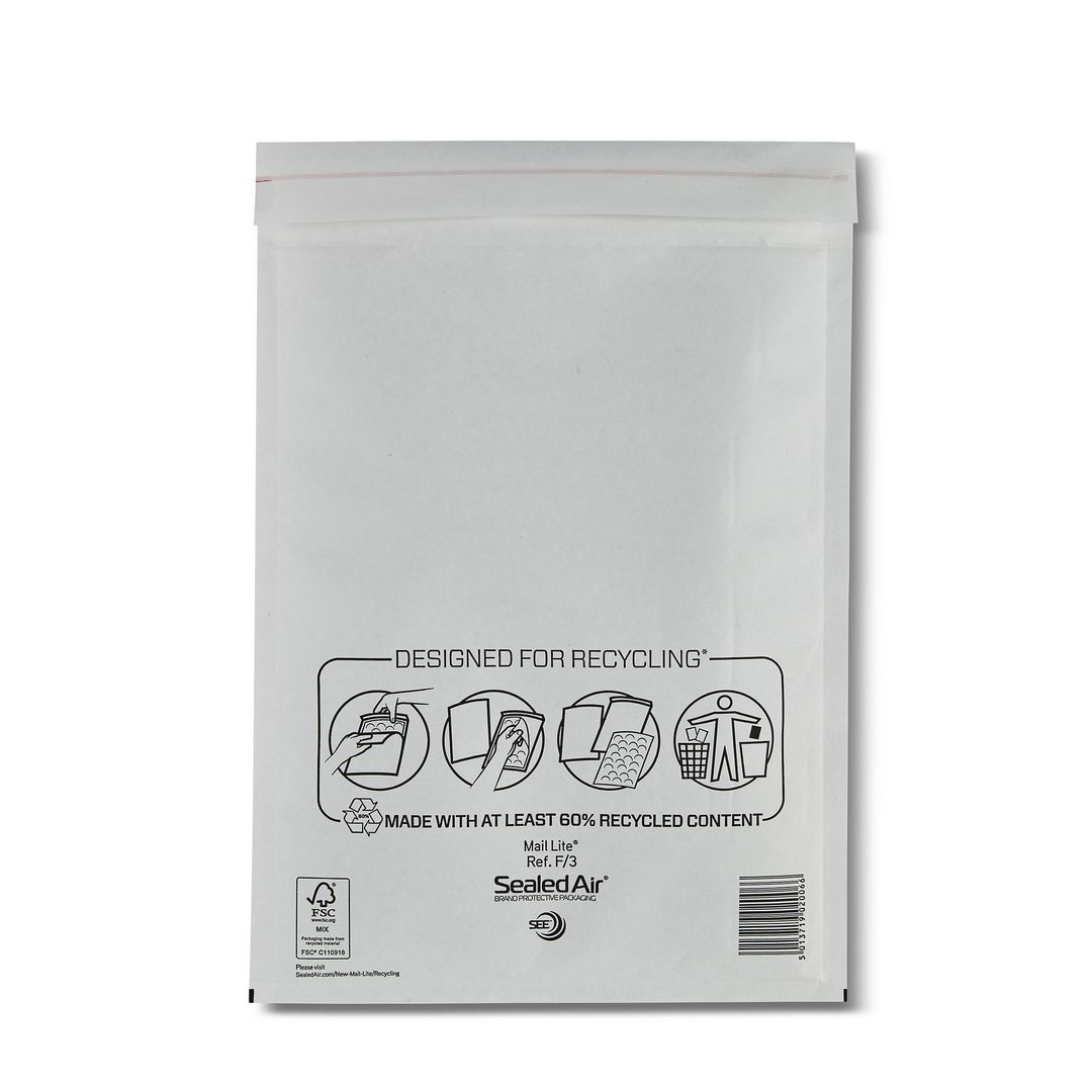 MAIL LITE Bubbelpåse F/3 220x330mm remsa 50/fp | Emballage och lagerutrustning - Kuvert och postemballage - Bubbelpåsar | Kontorsexperten