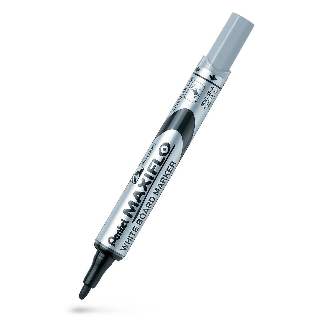 PENTEL Whiteboardpenna Maxiflo rund sv | Kontorsmaterial - Pennor - Whiteboardpennor - Rund spets | Kontorsexperten