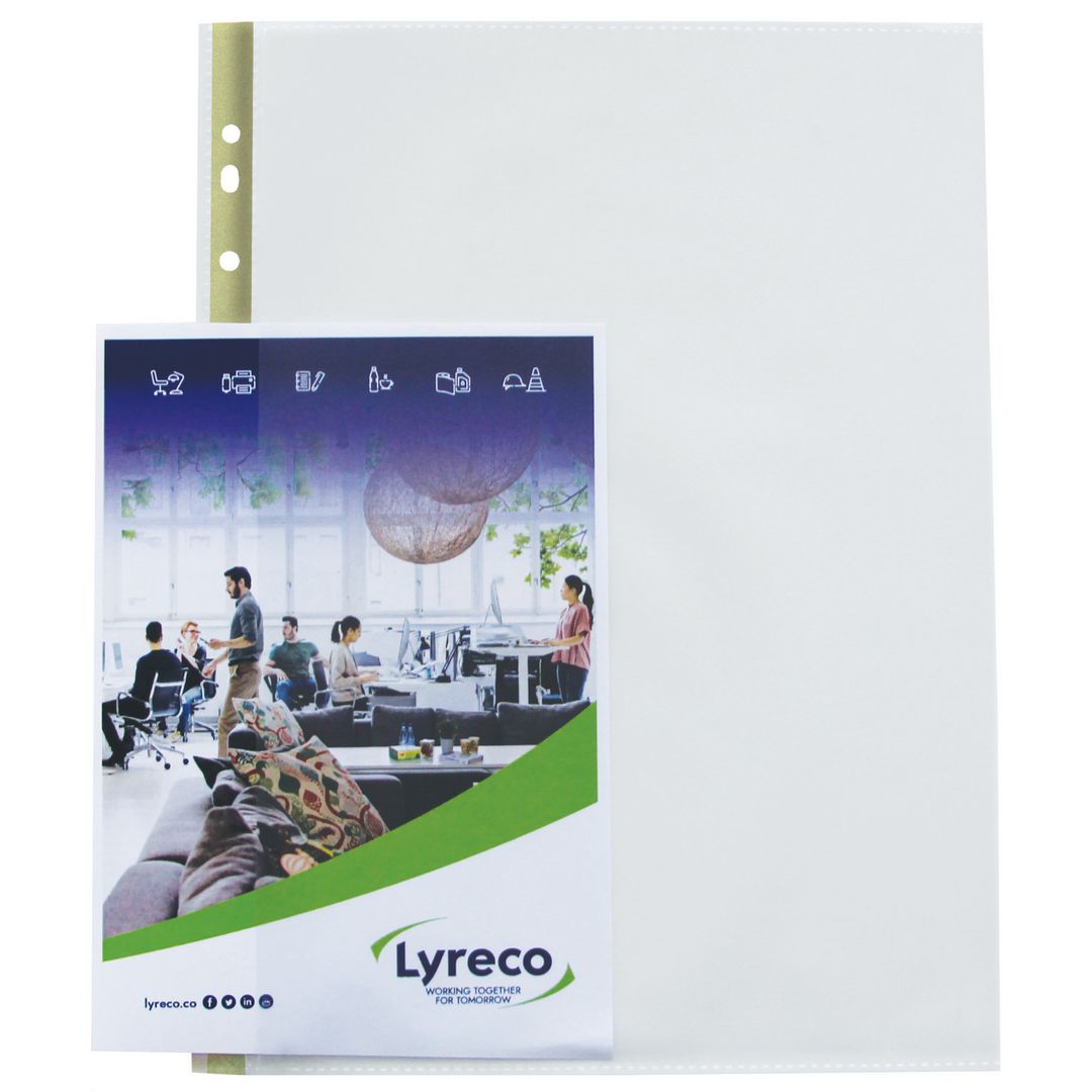 LYRECO Plastficka öpp.sid 0,08 präg 25/fp | Kontorsmaterial - Mappar och plastfickor - Plastfickor - Signal | Kontorsexperten