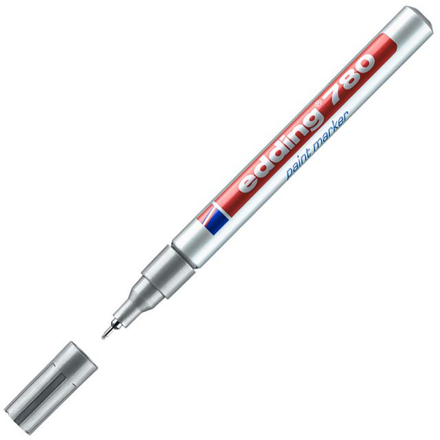 EDDING Märkpenna 780 Paint Marker 0,8 mm silver | Kontorsmaterial - Pennor - Märkpennor - Rund spets | Kontorsexperten