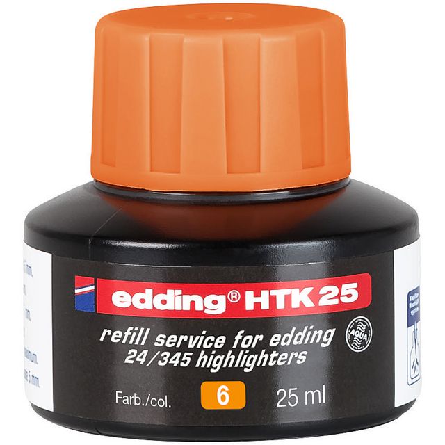 EDDING Refill HTK 25 ink orange 25 ml | Kontorsmaterial - Pennor - Pennpatroner | Kontorsexperten