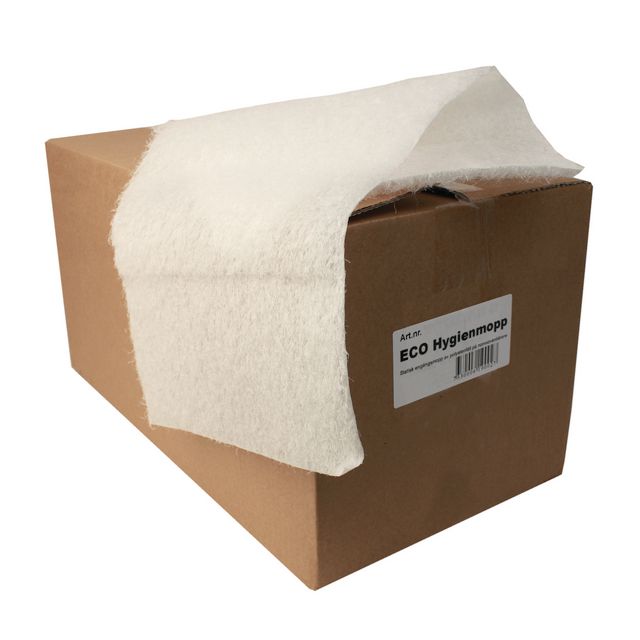 HYGIENTEKNIK Engångsmopp ECO Hygien 60cm 200/fp | Städ och hygien - Moppar och stativ - Moppar - Engångs | Kontorsexperten