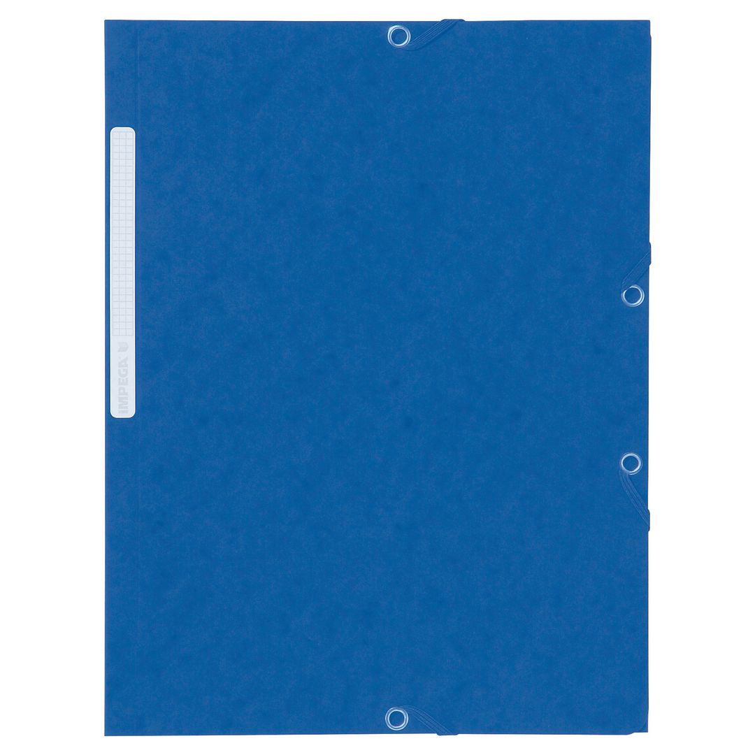 LYRECO Gummibandsmapp kartong A4 blå 10/fp | Kontorsmaterial - Mappar och plastfickor - Gummibandsmappar - Kartong | Kontorsexperten